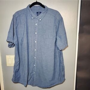 George men's button up short sleeve shirt XXL